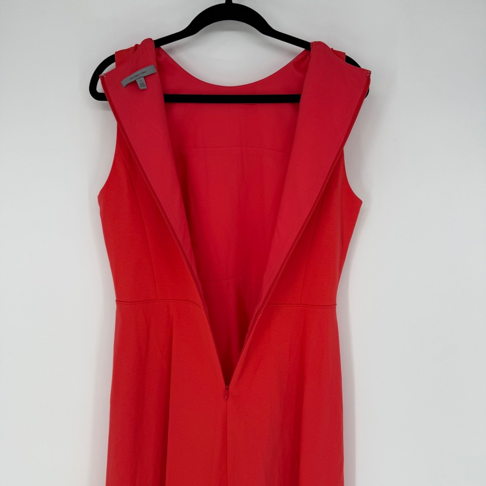 CLASSIQUES ENTIER CORAL RED SHEATH DRESS SIZE 12 - Picture 8 of 9